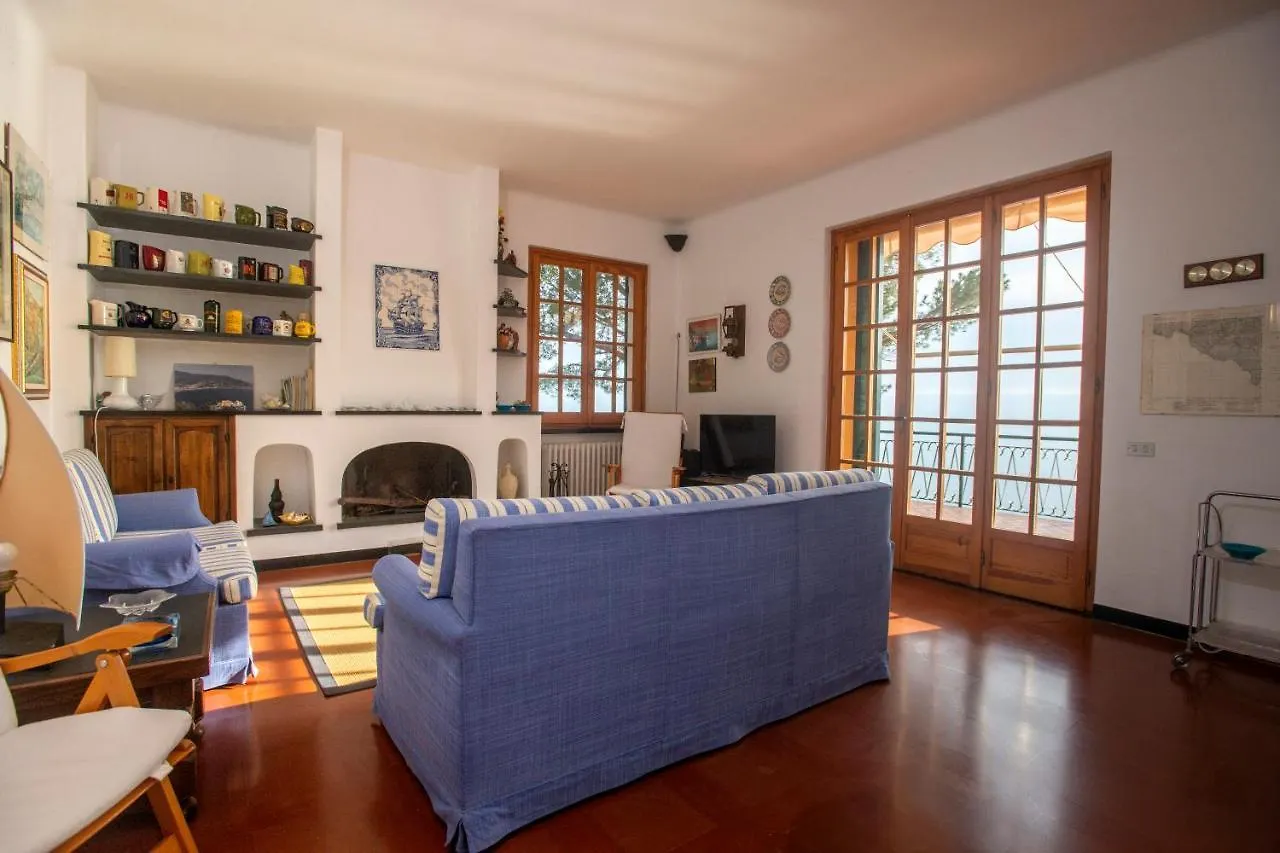 080 - La Villa Storica Il Vigneto 45B, Terrazza Sul Mare - Parcheggio Privato Gratis Moneglia